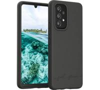 Just Green - Coque de protection pour téléphone portable - éco-responsable - bioplastique PLA, fibre de bambou - noir - pour Samsung Galaxy A33 5G