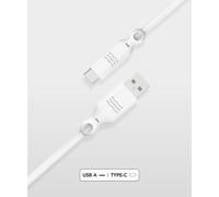 Just Green – Câble USB – USB (M) pour 24 pin USB-C (M) – 3 A – 2 m – blanc