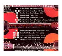 Just Guitars : Scholz (Rhytmicon I), Harrison (Scenes From Neck Chand, Tandy's Tango, Cinna, Palace Music, Plaint And Variations On "Song Of Palestine", Serenado Por Gitaro ), Partch (Letter...