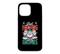 Just Hanging with My Gnomies Merry Christmas Pyjama de Noël Coque pour iPhone 13 Pro Max