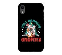 Just Hanging with My Gnomies Merry Christmas Pyjama de Noël Coque pour iPhone XR