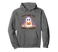 Just Here for Boos and Books Chemise Mignonne fantôme d'halloween Sweat à Capuche