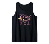 Just Here for The Cocktails Funny Bachelorette Drink Design Débardeur