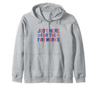 Just Here for the Firework Patriotic Independence Day 4 juillet Sweat à Capuche