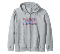 Just Here for the Firework Patriotic Independence Day 4 juillet Sweat à Capuche