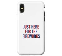 Just here for the fireworks 4th Of July Couple Coque pour iPhone X/XS