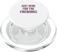 Just here for the fireworks 4th Of July Couple PopSockets PopGrip pour MagSafe
