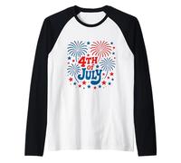 Just Here For The Fireworks, une tenue de couple géniale pour le 4 juillet Manche Raglan