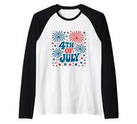 Just Here For The Fireworks, une tenue de couple géniale pour le 4 juillet Manche Raglan