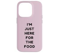 Just Here for The Food Funny Retro Thanksgiving Turkey Day Coque pour iPhone 14 Pro