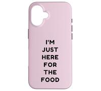 Just Here for The Food Funny Retro Thanksgiving Turkey Day Coque pour iPhone 16