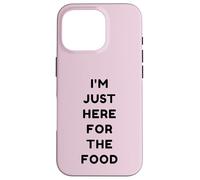 Just Here for The Food Funny Retro Thanksgiving Turkey Day Coque pour iPhone 16 Pro