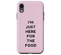 Just Here for The Food Funny Retro Thanksgiving Turkey Day Coque pour iPhone XR