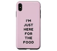 Just Here for The Food Funny Retro Thanksgiving Turkey Day Coque pour iPhone XS Max