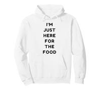 Just Here for The Food Funny Retro Thanksgiving Turkey Day Sweat à Capuche