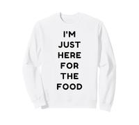 Just Here for The Food Funny Retro Thanksgiving Turkey Day Sweatshirt