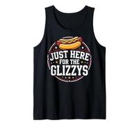 Just Here for The Glizzys Funny Hot Dog Cookout Humor Débardeur