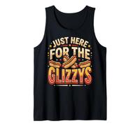 Just Here for The Glizzys Funny Hot Dog Cookout Humor Débardeur