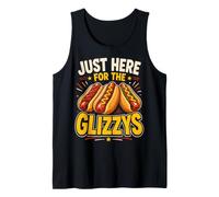 Just Here for The Glizzys Funny Hot Dog Cookout Humor Débardeur