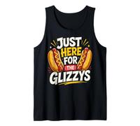 Just Here for The Glizzys Funny Hot Dog Cookout Humor Débardeur