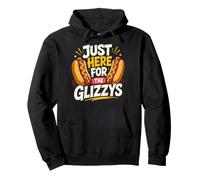 Just Here for The Glizzys Funny Hot Dog Cookout Humor Sweat à Capuche