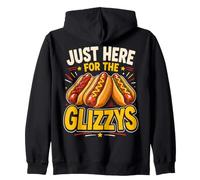 Just Here for The Glizzys Funny Hot Dog Cookout Humor Sweat à Capuche