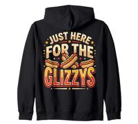 Just Here for The Glizzys Funny Hot Dog Cookout Humor Sweat à Capuche