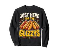 Just Here for The Glizzys Funny Hot Dog Cookout Humor Sweatshirt