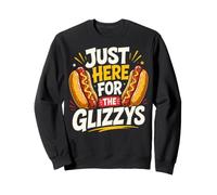 Just Here for The Glizzys Funny Hot Dog Cookout Humor Sweatshirt