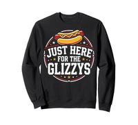 Just Here for The Glizzys Funny Hot Dog Cookout Humor Sweatshirt