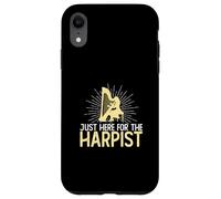 Just Here for The Harpiste Funny Harpe Playing for A Harpiste Coque pour iPhone XR