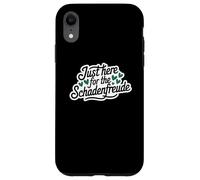 Just Here for the Schadenfreude German Joke Coque pour iPhone XR