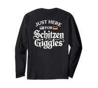 Just Here for The Schitzengiggles Funny German Octoberfest Manche Longue