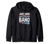 Just Here to Bang Firework America Indepedence Day 4th July Sweat à Capuche