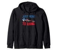 Just Here to Bang Firework America Indepedence Day 4th July Sweat à Capuche