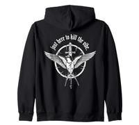 Just Here to The Vibe Dark Humour Gothique Hirondelle Sweat à Capuche