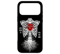 Just Here to The Vibe Squelette Cœur Racines Coque pour iPhone 17 Pro Max