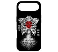 Just Here to The Vibe Squelette Cœur Racines Coque pour iPhone Air