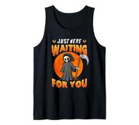 Just Here Waiting for You Grim Reaper Halloween Costume Débardeur