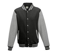 Just Hoods Blouson College "Varsity" unisexe - Gris - Small