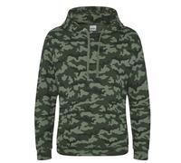Just Hoods Veste À Capuche Militaire Camouflage Verte Ou Noire