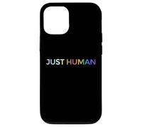 Just Human lgbt, égalité, diversité, arc-en-ciel Coque pour iPhone 12/12 Pro