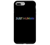 Just Human lgbt, égalité, diversité, arc-en-ciel Coque pour iPhone 7 Plus/8 Plus
