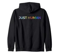 Just Human lgbt, égalité, diversité, arc-en-ciel Sweat à Capuche