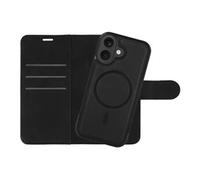 Just in Case PrimeWallet SnapOn - Etui à rabat pour téléphone portable - détachable - compatibilité avec MagSafe - polyuréthane - noir - pour Apple