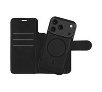 Just in Case PrimeWallet SnapOn - Etui à rabat pour téléphone portable - détachable - compatibilité avec MagSafe - polyuréthane - noir - pour Apple