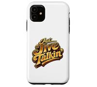 Just Jive Talkin' Retro 70s Soul Funk Disco Typographie Coque pour iPhone 11