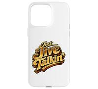 Just Jive Talkin' Retro 70s Soul Funk Disco Typographie Coque pour iPhone 15 Pro Max