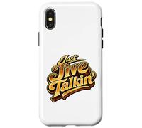 Just Jive Talkin' Retro 70s Soul Funk Disco Typographie Coque pour iPhone X/XS