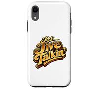 Just Jive Talkin' Retro 70s Soul Funk Disco Typographie Coque pour iPhone XR